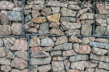 gabion wall background