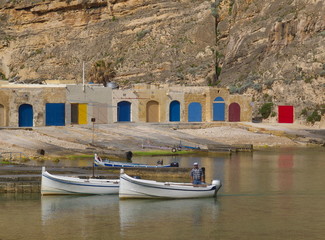Salzwassersee bei Dwejra Bay (San Lawrenz) auf Gozo / Malta