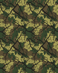 Fashionable camouflage pattern, military print .Seamless illustration © NikolaM