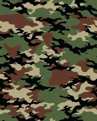 Fashionable camouflage pattern, military print .Seamless illustration © NikolaM