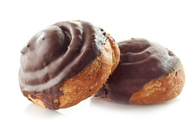 freshly baked chocolate rolls