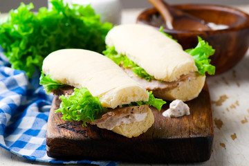 Beef and Tuna Panini.style rustic.