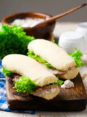 Beef and Tuna Panini.style rustic.