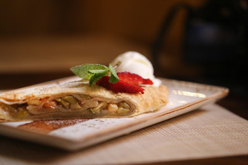 Photo of apple strudel