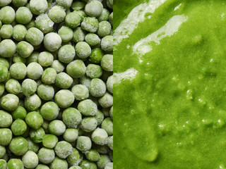 green peas and peas soup