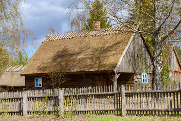Fototapeta na wymiar Open-air museum in Wdzydze Kiszewskie. Poland. 