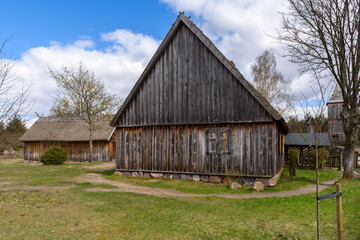 Obraz premium Open-air museum in Wdzydze Kiszewskie. Poland. 