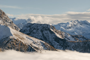 Fototapeta na wymiar View from on Jenner mountain, Berchtesgaden, Germany
