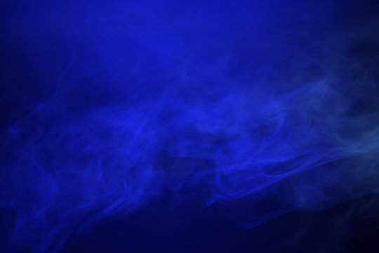 smoke, blue light