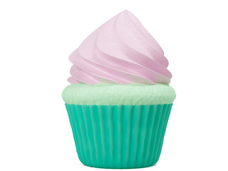 Multi color cupkace isolated on white background. 3d render