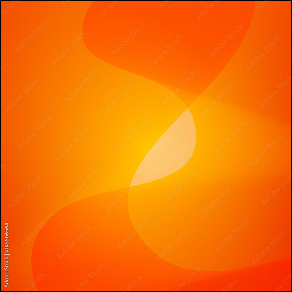 Poster vector orange background