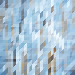Geometric Triangular Abstract Background in Cold Colors