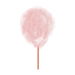 Vector realistic isolated cotton sugar candy on the white background.