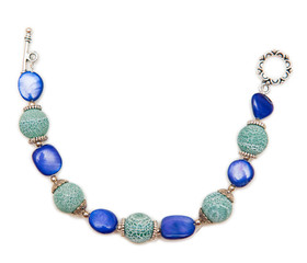 Elegant jewellery isolated on the whtie background
