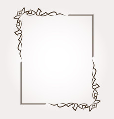 Frame and page decoration. Vector illustration