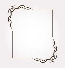 Frame and page decoration. Vector illustration