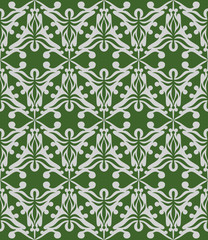 Fototapeta premium Seamless abstract pattern. Green and grey colors. Vector illustration