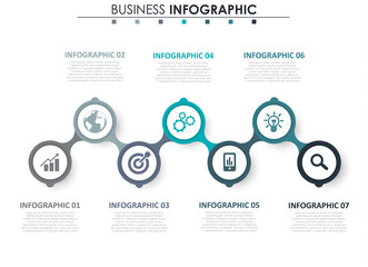 Abstract infographics number options template. Vector illustration. Can be used for workflow layout, diagram, business step options, banner, web design.