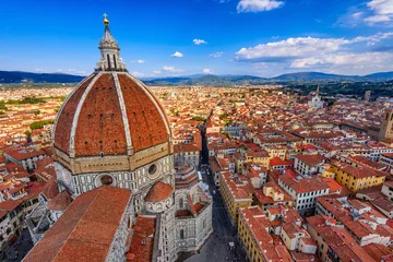 Foto op Plexiglas Florence Duomo. Basilica di Santa Maria del Fiore (Basiliek van de Heilige Maria van de Bloem) in Florence, Italië © Ekaterina Belova