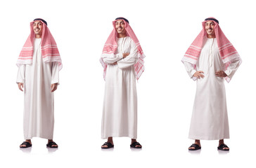 Arab man isolated on the white