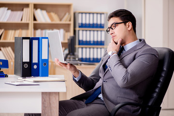 Businessman working in the office