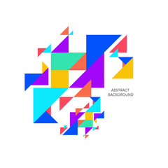 Abstract colorful geometric background vector illustration