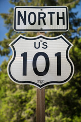 U S 101 California Road Sign