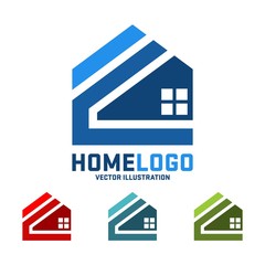 Home Vector Logo Design, Real Estate Vector Logo Design, Simple Home and Real Estate Icon