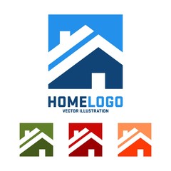 Home Vector Logo Design, Real Estate Vector Logo Design, Simple Home and Real Estate Icon