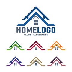 Home Vector Logo Design, Real Estate Vector Logo Template, Simple Home Icon