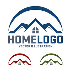 Home Vector Logo Design, Real Estate Vector Logo Template