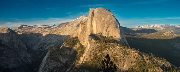 Printed kitchen splashbacks Half Dome Half Dome Sunset Yosemite