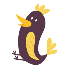 Cute bird vector illustration cartoon colorful