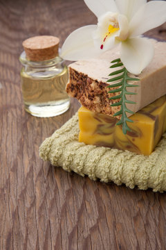 Handmade Organic Soap and Orchids