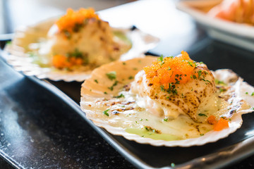 Scallops grilled cheese
