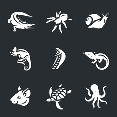 Vector Set of Fauna Icons.