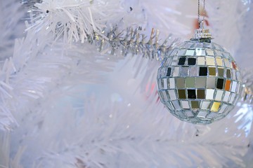 Christmas decoration abstract background. Christmas ornaments