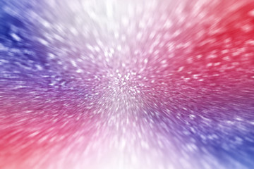 Patriotic Red White and Blue Sparkle Burst Background