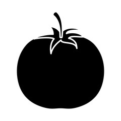 tomato vegetable icon over white background. vector illustration