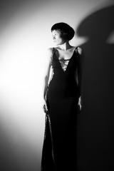 Woman in the style of 20's 