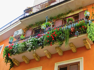 Beautiful balcony in Italy