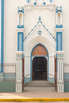 Church Iglesia Maria Auxiliadora in Granada, Nicaragua.