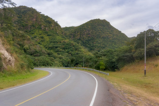 Pan American Highway in mountain area of Nicaragua