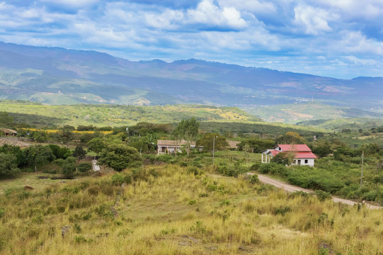 Mountain landscape in central Honduras near village of  Coa Arriba.