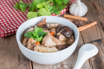 Braised pork ribs chinese medicine. © inews77