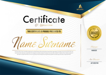 Certificate template luxury and diploma style,vector illustration.