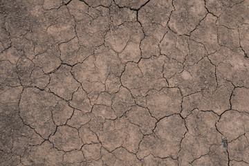 Dry ground mud drought texture background.