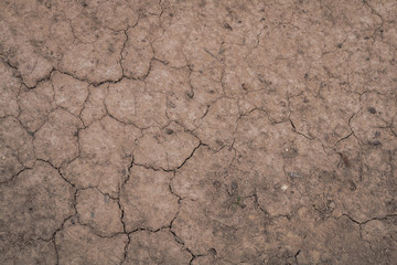 Dry ground mud drought texture background.