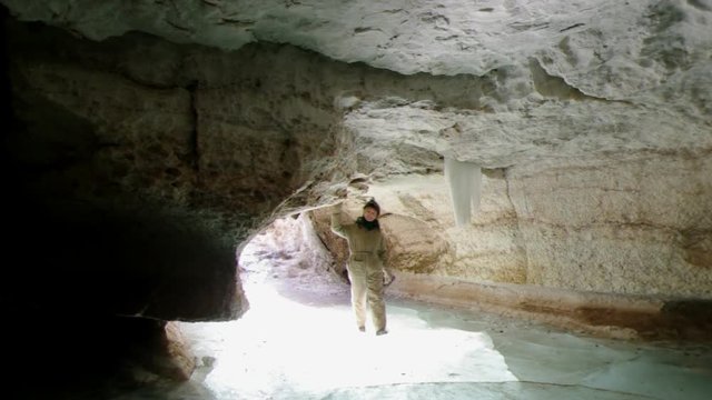 Cave in the Pinega region .Arhangelsk region