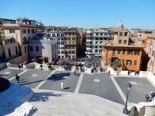 Roma - Scorcio dalla scalinata di Trinità dei Monti
